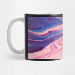 Texture pink and blue paint pattern Mug